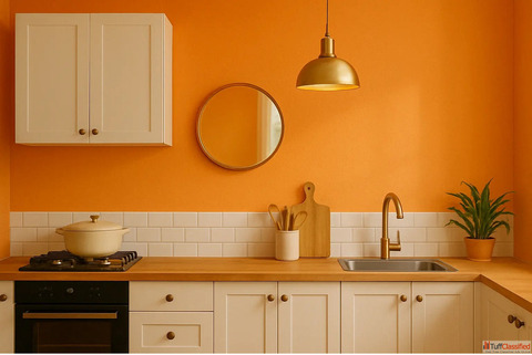 Sunset-Inspired Modern Orange Wall Colours - Indicus Paints