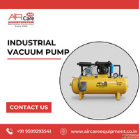 Quality Industrial Vacuum Pumps by Air care Equipments