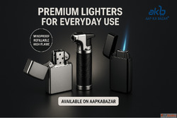 Sleek Metal Lighters - Durable Modern Collection at AapkaBaz...