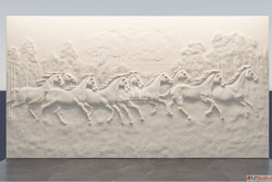 Majestic 9 Horses Stone Cladding by Stone Art By SKL