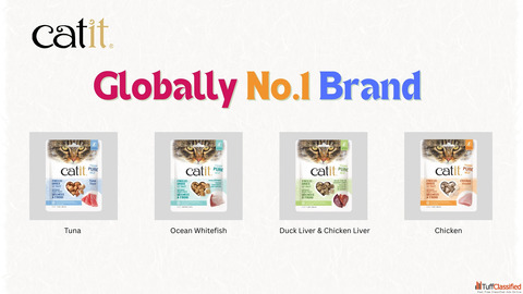 Healthy Freeze-Dried Treats for Cats-4 Flavours by Catit