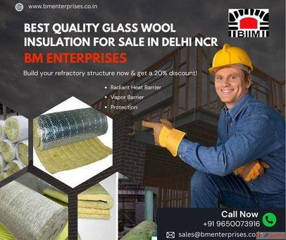 Best quality glass wool insulation for sale in Delhi NC