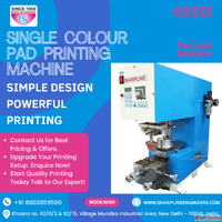 Single Color Pad Printing Machine Reliable Precision Printin...