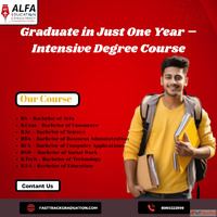 Graduation in Just One Year intensive Degree course