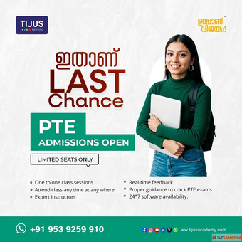 Best PTE Coaching Centre in Kerala - Tijus Academy