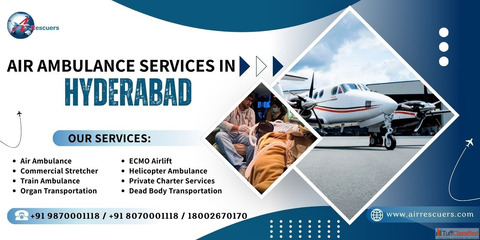 Immediate Air Medical Evacuation Support from Hyderabad