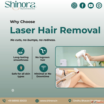 Get Expert Laser Hair Removal in Ahmedabad at Shinora Clinic