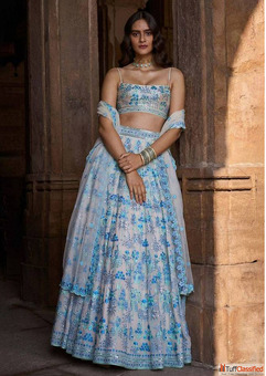 65 Off Gorgeous Blue Lehenga Online Sale
