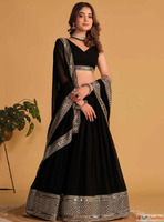 55 Off Elegant Black Lehenga Online Deal