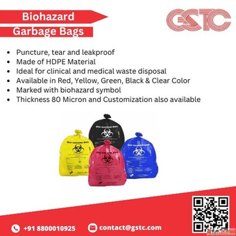 Biohazard Bags-Leak-Proof Medical Waste Disposal