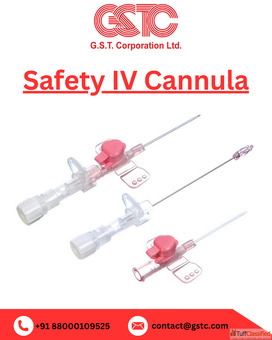 Premium Safety IV Cannula Indian Manufacturer Exporter GSTC