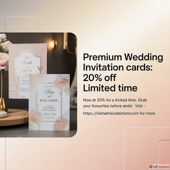 Premium Wedding Invitation Cards 20 OFF Limited Time