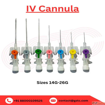 Reliable IV Cannula for Hospitals Clinics - GSTC