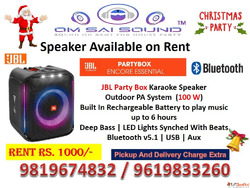 Speaker on Rent for Christmas Party - JBL PartyBox Encore Es...