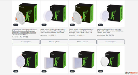 Best Motion Sensor Panel Light in India Smart Home Automation