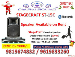Speaker on Rent for Christmas Party - Stagecraft ST-15C