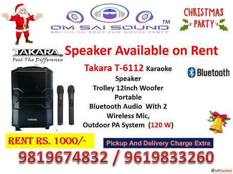 Speaker on Rent for Christmas Party - Takara T-6112