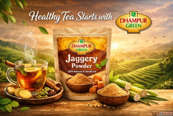 Healthy Tea Starts with Dhampur Green Jaggery Powder