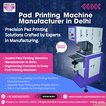 Pad Printing Machine Manufacturer in Delhi Sharpline Engineers