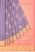 Buy Lavender Colour Plain Sarees Mavuri's