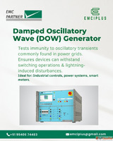 EMC testing service for oscillatory waves in Tamil nadu