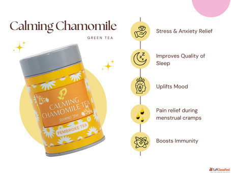 Calming Chamomile Tea Bags in India Loose Leaf Green Tea