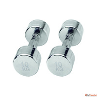 Koxtons Chrome Dumbell 7.5 Kg Pair of 2 Premium Strength Tra...