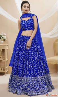 Beautiful Navy Blue Lehenga at 55 Off