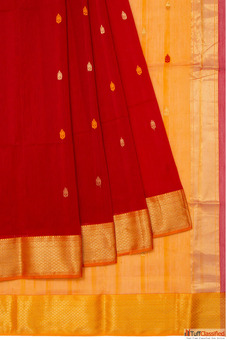 Stylish Tomato Red Color Saree Collection Mavuri's