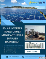 Solar Inverter Transformer Manufacturer Supplier Rajasthan