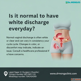 is it normal to have white discharge everyday treatment in Delhi NCR 8010931122