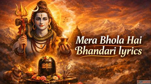 Mera Bhola Hai Bhandari Lyrics मर भल ह भडर