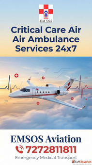 24x7 Air Ambulance Service in Delhi India