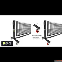 Wheeled Bloom Tournament Pickleball Net for Indoor and Outdo...