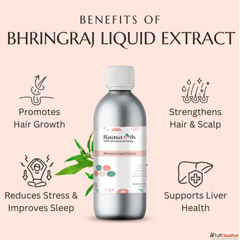 Bhringraj Liquid Extract - Natural Hair Skin Vitality Booster