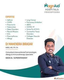 Pulmonology Hospitals in Yousufguda Hyderabad MagnAid Hospitals