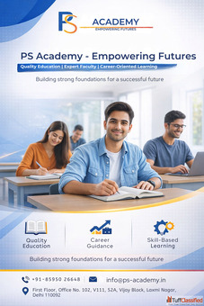 PS Academy - Professional Coaching Skill Development Institute in Delhi