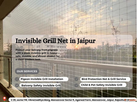 Durable Invisible Grill Net Service in Jaipur