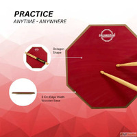 Drum Practice Pad with Stand - Quiet Professional Practice S...