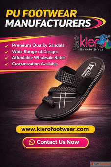PU Footwear Manufacturers - Premium Quality Sandals Slippers Kiero Footwea