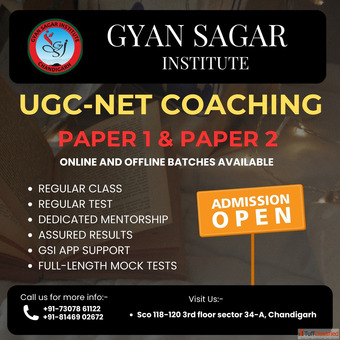 UGC NET coaching in Chandigarh Gyan sagar Institute