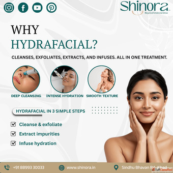 Advanced HydraFacial Treatment in Ahmedabad for Healthy Radiant Skin - Shinora Clinic