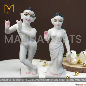 Best Quality Iskcon Radha Krishna Marble Murti Manufacturer