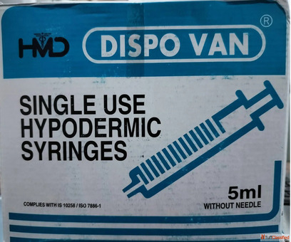 Buy DispoVan 5ml Syringe Without Needle