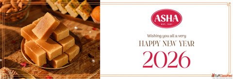 Happy New Year Cake 2026 Asha Sweet Center