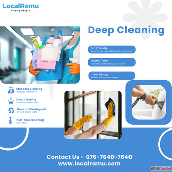 Deep Cleaning Service by LocalRamu with Trained Cleaning Professionals in Bangalore