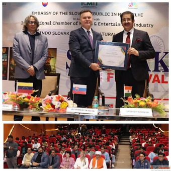 Slovakia Recognises Dr. Sandeep Marwah for Strengthening Indo-Slovak Cultural Ties