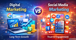 Digital Marketing vs Social Media Marketing Key Differences ...