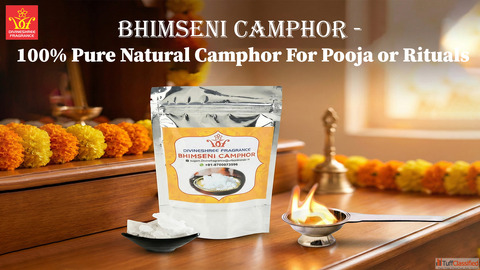 Bhimseni Camphor - 100 Pure Natural Camphor For Pooja or Rituals