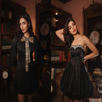 Women's Black Party Wear Dresses and Tops